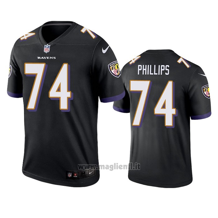 Maglia NFL Legend Baltimore Ravens Tyre Phillips Nero